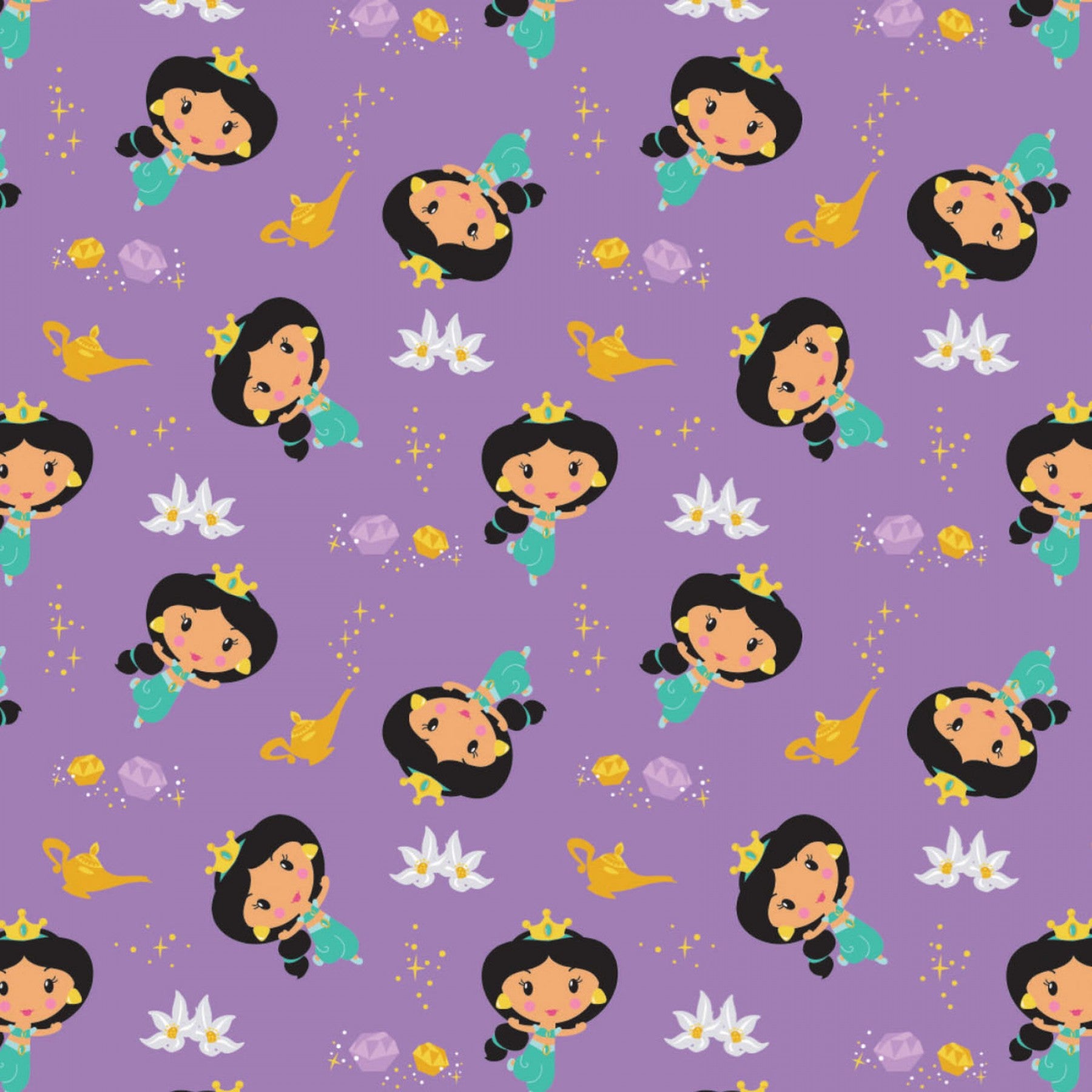 Camelot - Disney - Princess Kawaii - CAM85101909-01 (1/2 Yard)