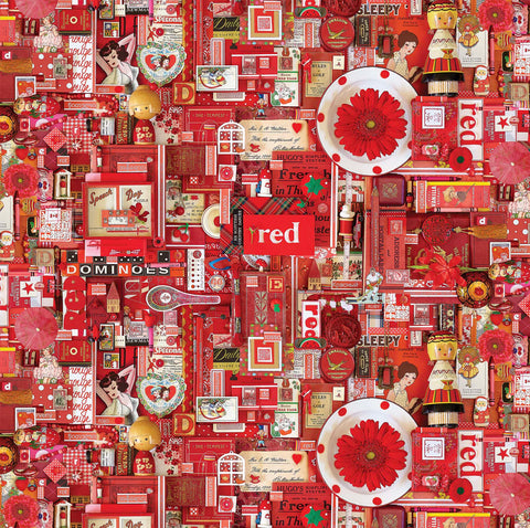 Northcott - Color Collage - Red - DP22416-24 (1/2 Yard)