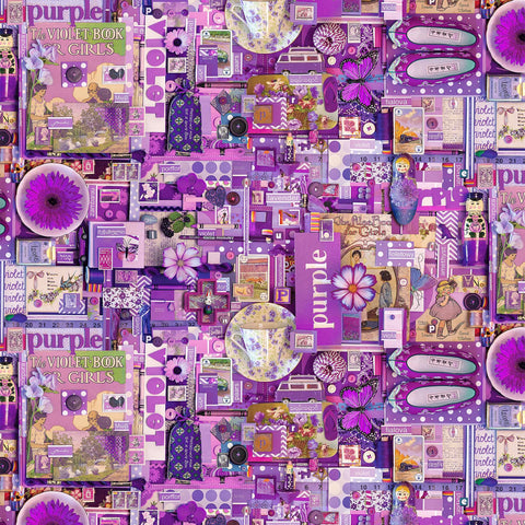 Northcott - Color Collage - Purple - DP22417-84 (1/2 Yard)