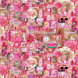 Northcott - Color Collage - Pink - DP22418-22 (1/2 Yard)