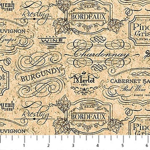 You Had Me At Wine -  Wine Varieties - DP23611-99 (1/2 Yard)