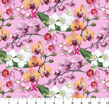 Orchids in Bloom - DP23870-82 (1/2 Yard)