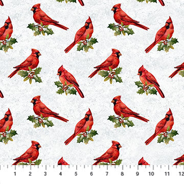 The Cardinals Visit - DP24081-11 (1/2 Yard)