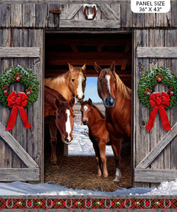 Hay It's Christmas - Panel - 36x43" - DP24104-99