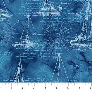 Sail Away - DP24166-44 (1/2 Yard)