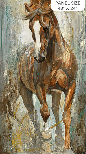 Spirited - Horse Panel - DP24640-12 (Panel 43" by 22 ¾”)