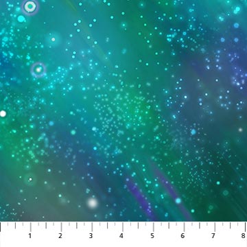 Aurora Borealis - Teal - DP24704-66 (1/2 Yard)