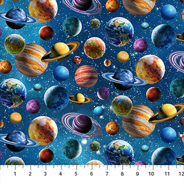 Universe - Planets - DP24857-46 (1/2 Yard)