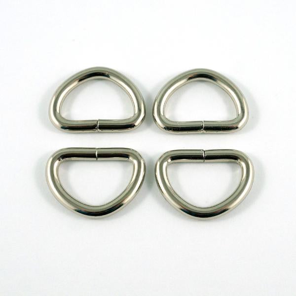 D-Rings (4 Pack) - 1/2" (12 mm) (5 finishes)