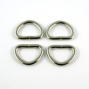 D-Rings (4 Pack) - 1/2" (12 mm) (5 finishes)