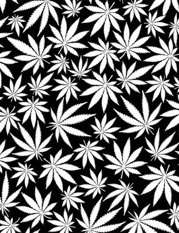 Glow In The Dark - Cannabis - FUN-CG8538  GLOW (1/2 Yard)