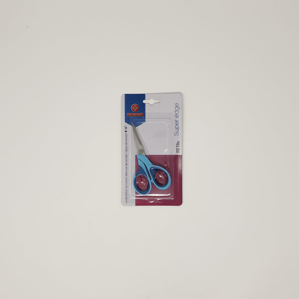 Mundial - Super-Edge 4.25" Embroidery Scissors (Blue)