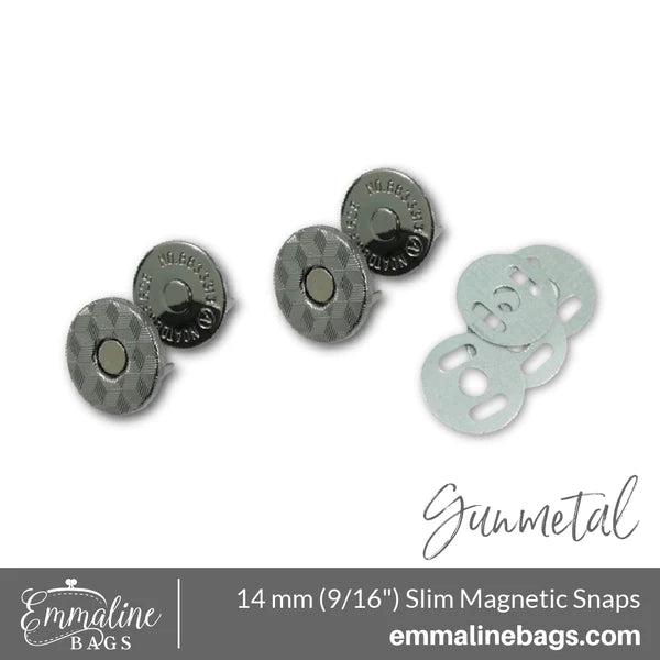 Magnetic Snap Closures (2 Pack) - 9/16" (14mm) (5 Finishes)