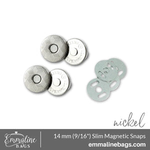 Magnetic Snap Closures (2 Pack) - 9/16" (14mm) (5 Finishes)