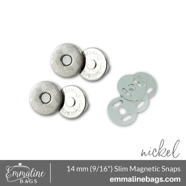 Magnetic Snap Closures (2 Pack) - 9/16" (14mm) (5 Finishes)