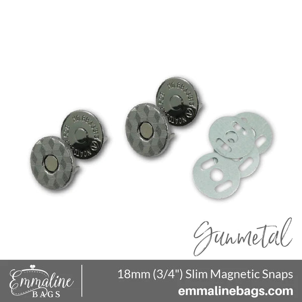 Magnetic Snap Closures (2 Pack) -3/4" (18mm) (5 Finishes)