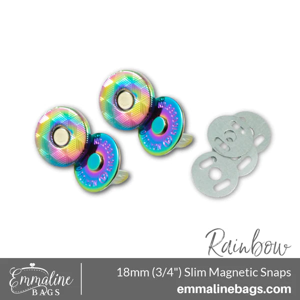 Magnetic Snap Closures (2 Pack) -3/4" (18mm) (5 Finishes)