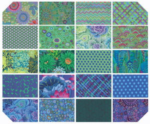 5" Charm Pack - Kaffe Fassett Collective - New Classics - Ocean (42 pc)