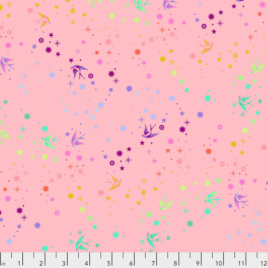 Tula Pink - True Colors - Fairy Dust - Blush - PWTP133.BLUSH (1/2 Yard)