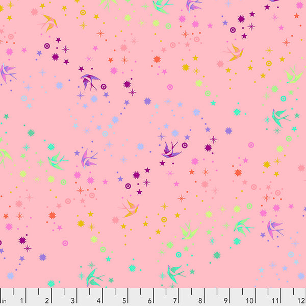 Tula Pink - True Colors - Fairy Dust - Blush - PWTP133.BLUSH (1/2 Yard)