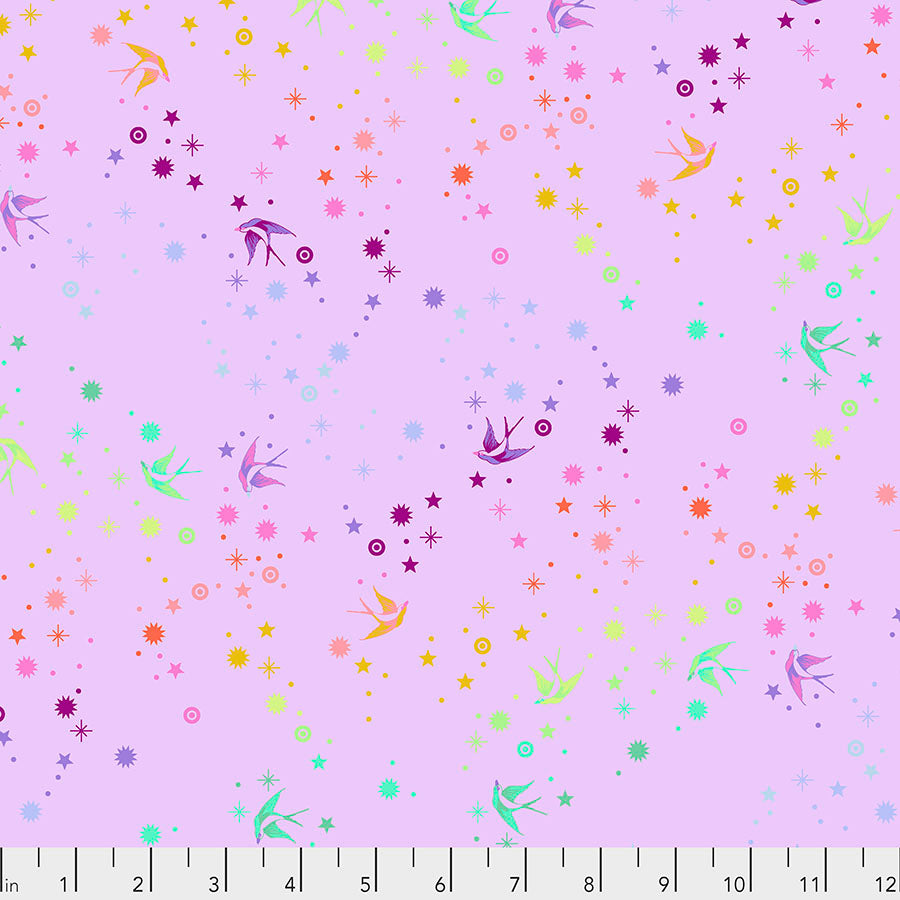 Tula Pink - True Colors - Fairy Dust - Lavender - PWTP133.LAVENDER (1/2 Yard)