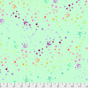 Tula Pink - True Colors - Fairy Dust - Mint - PWTP133.MINT (1/2 Yard)