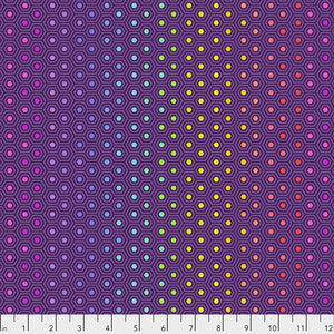 Tula Pink - True Colors - Hexy Rainbow - Starling - PWTP151.STARLING (1/2 Yard)