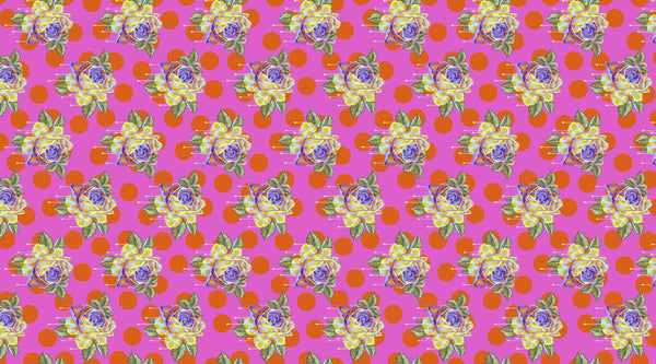 Tula Pink - Curiouser & Curiouser - Painted Roses - Daydream - PWTP161.DAYDREAM (1/2 Yard)