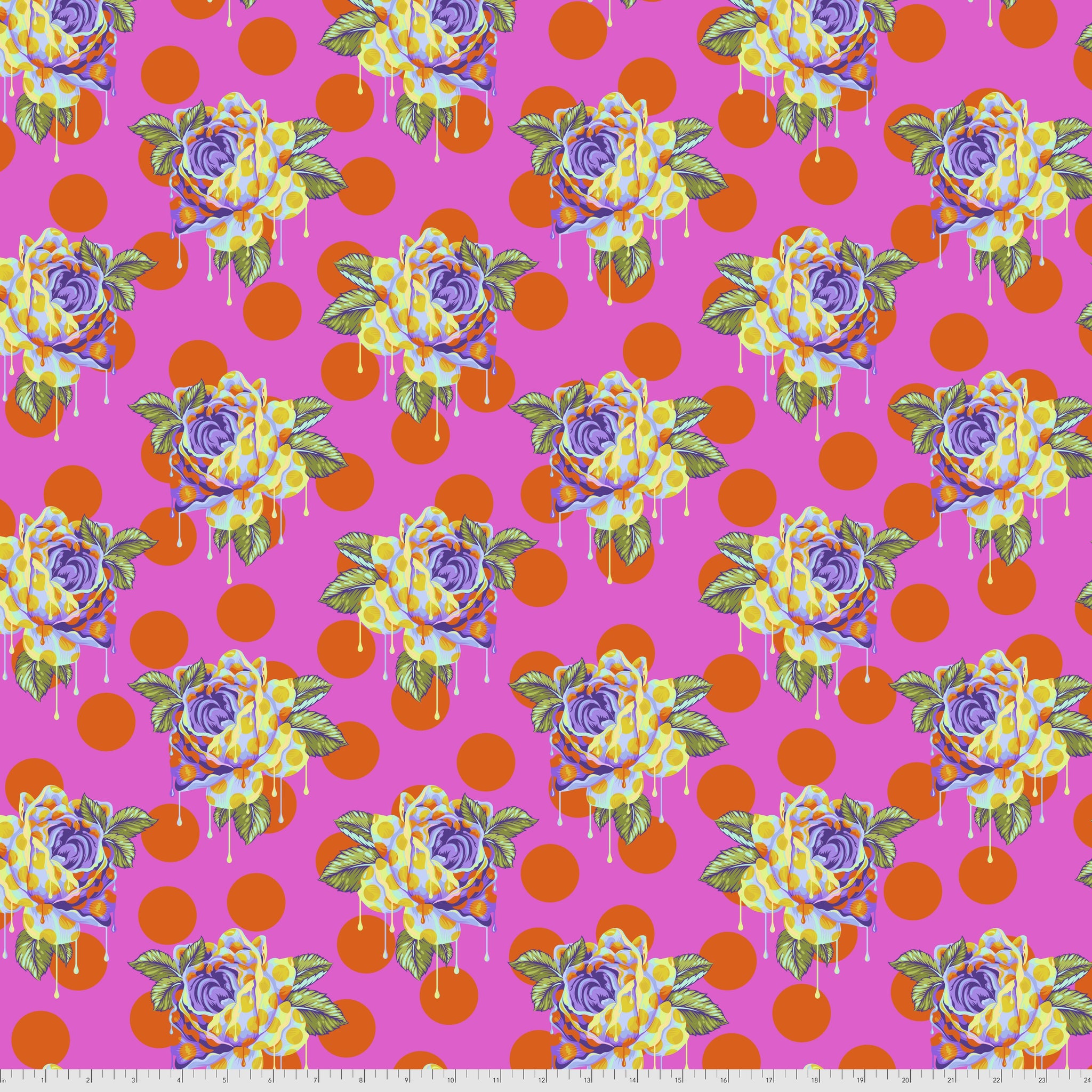 Tula Pink - Curiouser & Curiouser - Painted Roses - Daydream - PWTP161.DAYDREAM (1/2 Yard)