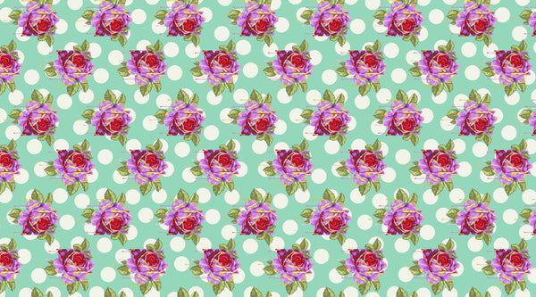 Tula Pink - Curiouser & Curiouser - Painted Roses - Wonder - PWTP161.WONDER (1/2 Yard)