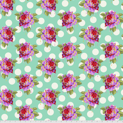 Tula Pink - Curiouser & Curiouser - Painted Roses - Wonder - PWTP161.WONDER (1/2 Yard)