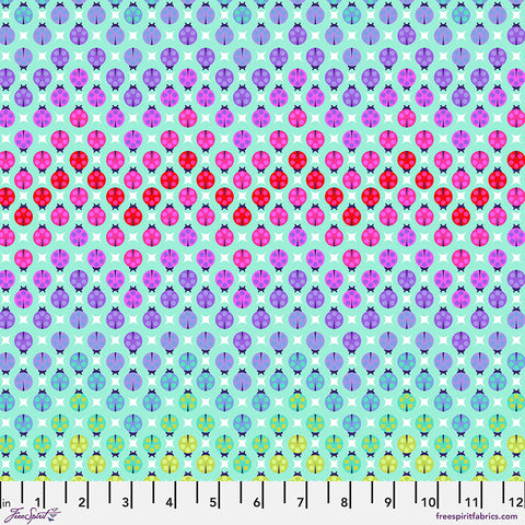 Tula Pink - Tiny Beasts - Painted Ladies - Glimmer - PWTP183.GLIMMER (1/2 Yard)