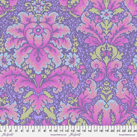 Tula Pink - Parisville (Deja Vu) - Damask Dot - Violet - PWTP189.VIOLET (1/2 Yard)