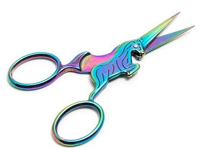 4" Rainbow Unicorn Scissors (Embroidery & Needlework)