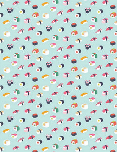 Aloha - Sushi - STELLA-1467 MINT (1/2 Yard)