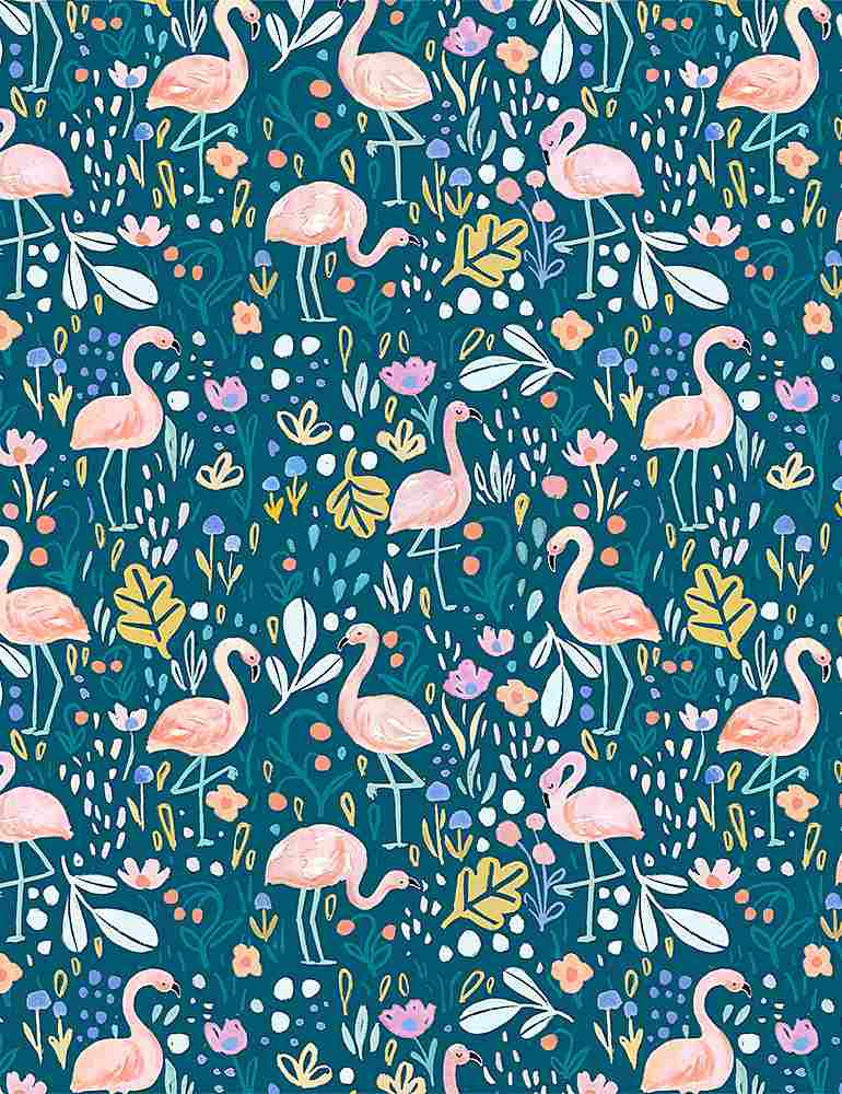 Summer Lovin' - Flamingo Fling - STELLA-DJL1740 (1/2 Yard)