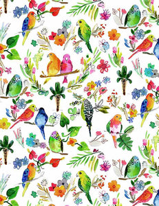 Paradise Found - Parrots - STELLA-DJL1775 (1/2 Yard)