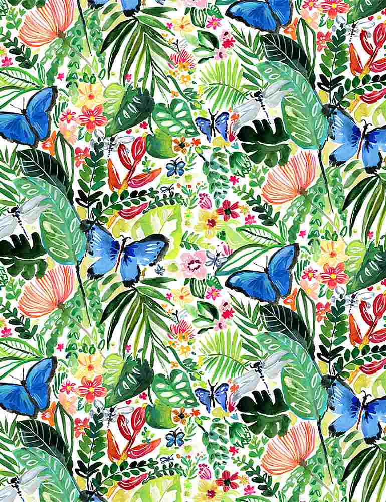 Paradise Found - Butterflies - STELLA-DJL1779 (1/2 Yard)