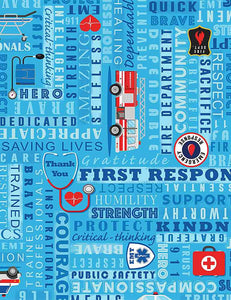Everyday Heroes - First Responders - THANKS-C8420 BLUE