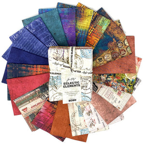 Fat Quarter Bundle - Tim Holtz - Eclectic Elements - Bold (20 pc) - FB2FQTH.BOLD