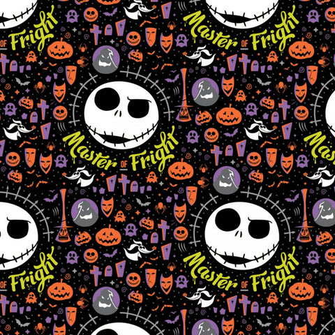 Camelot - Character Hallowe'en - Nightmare Before Christmas - Frightful Halloween - CAM85390409-01 (1/2 Yard)