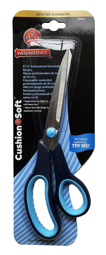 Mundial - Cushion Soft 9 1/2" Dressmaker Shears (Blue)