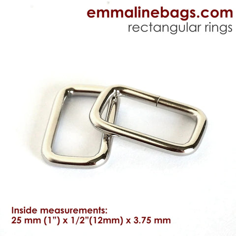 Rectangular Rings (4 Pack) - 1" (25 mm) (5 finishes)