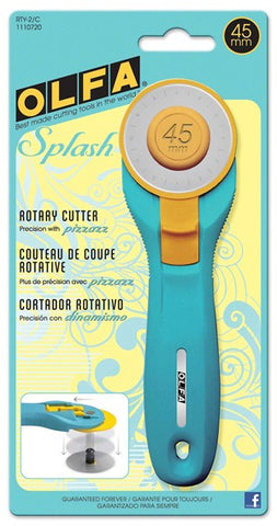 OLFA - Splash Rotary Cutter (45mm) - Aqua